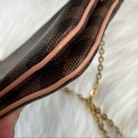 Louis Vuitton Double Zip Pochette Damier Ebene Crossbody Bag - Picture 7 of 12